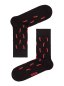 Preview: Diwari Happy Herrensocken Schwarz mit Red1